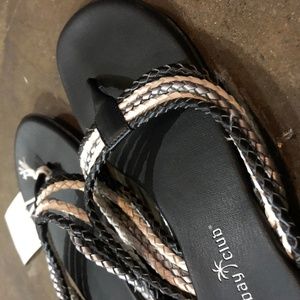 Montego Bay Club Braided Flip Flops 6.5
